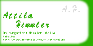 attila himmler business card